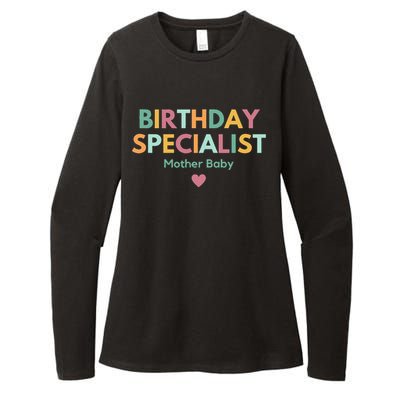 Birthday Specialist Mother Baby Nurse Womens CVC Long Sleeve Shirt