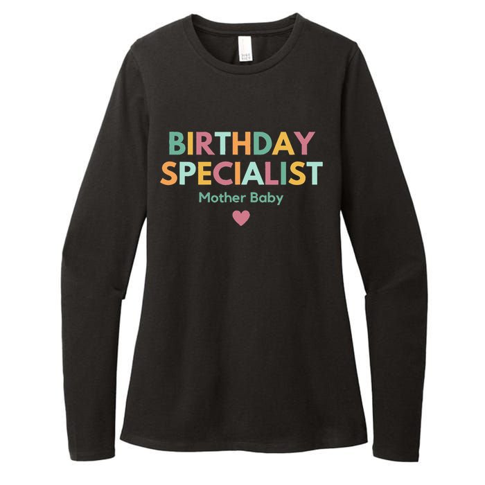 Birthday Specialist Mother Baby Nurse Womens CVC Long Sleeve Shirt