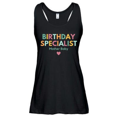 Birthday Specialist Mother Baby Nurse Ladies Essential Flowy Tank