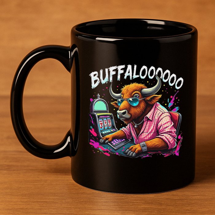 Buffalo Slot Machine 11oz C Handle Ceramic Mug