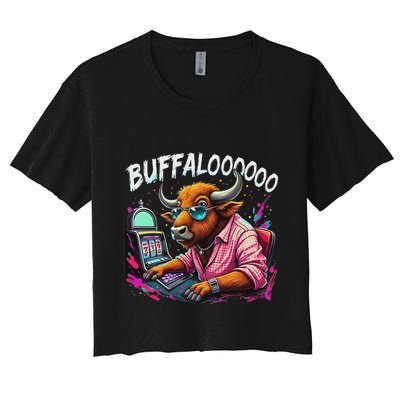 Buffalo Slot Machine Crop Top