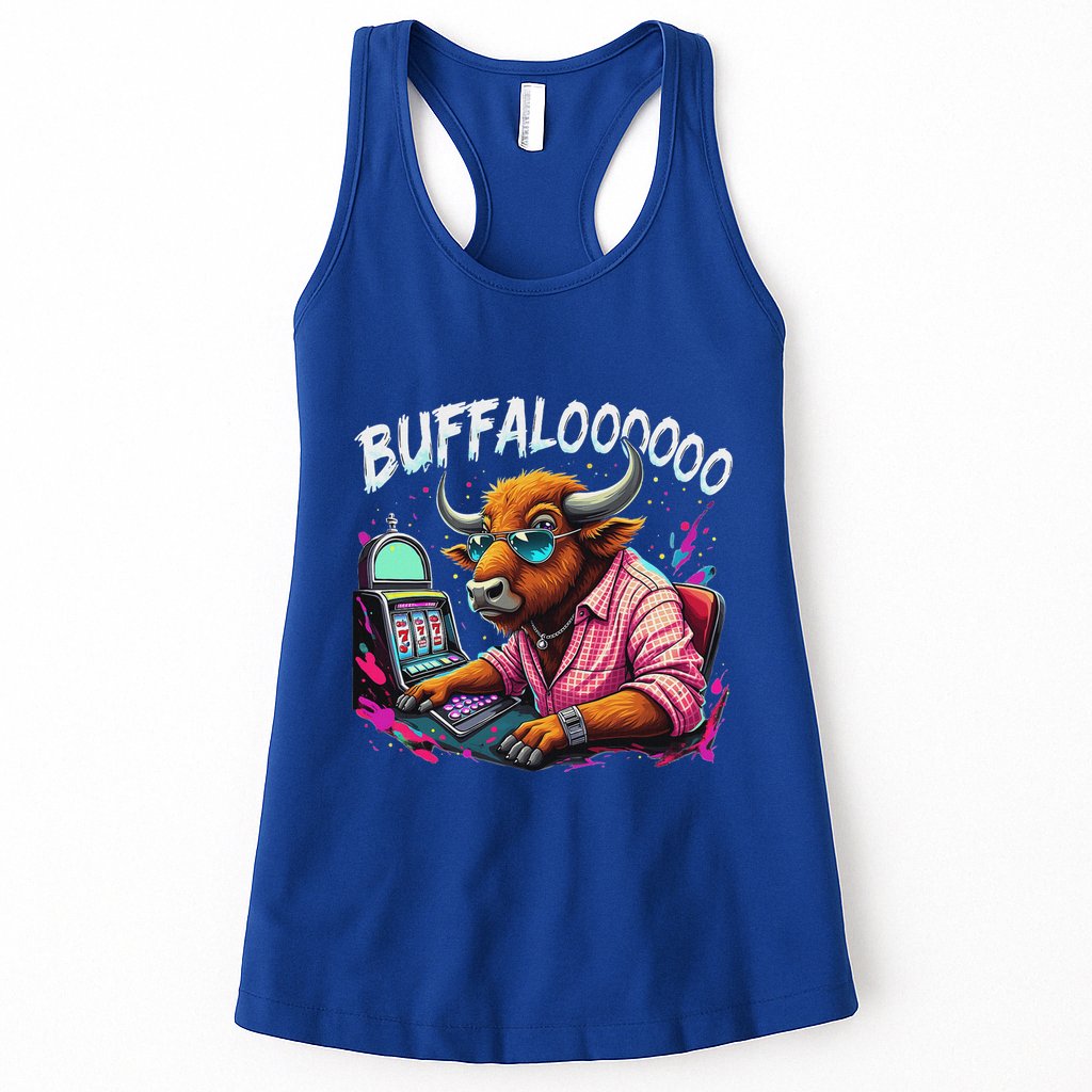 Buffalo Slot Machine Womens Tank Top
