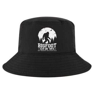 Bigfoot Saw Me But Nobody Believes Him Funny Sasquatch Yeti Gift Cool Comfort Performance Bucket Hat