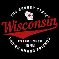 Badger State Map Pride Vintage Of Wisconsin Bucket Hat