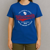 Badger State Map Pride Vintage Of Wisconsin T-Shirt