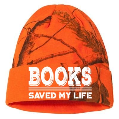 Books Saved My Life Gift World Book Day Gift Kati Licensed 12" Camo Beanie