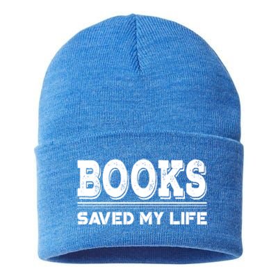 Books Saved My Life Gift World Book Day Gift Sustainable Knit Beanie