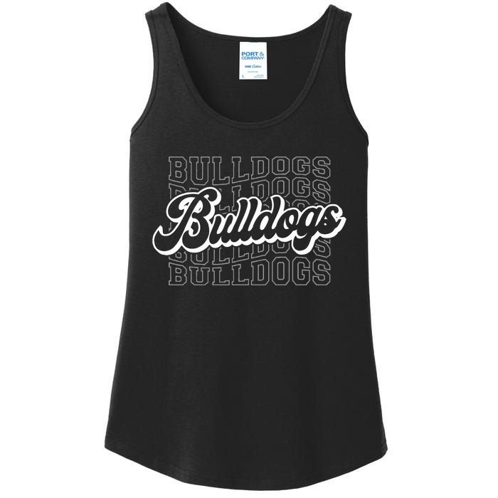 Bulldogs Sports Mascot For Bulldogs Football Baseball Ladies Essential Tank