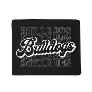 Bulldogs Sports Mascot For Bulldogs Football Baseball Mousepad