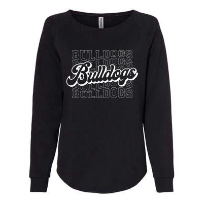 Bulldogs Sports Mascot For Bulldogs Football Baseball Womens California Wash Sweatshirt