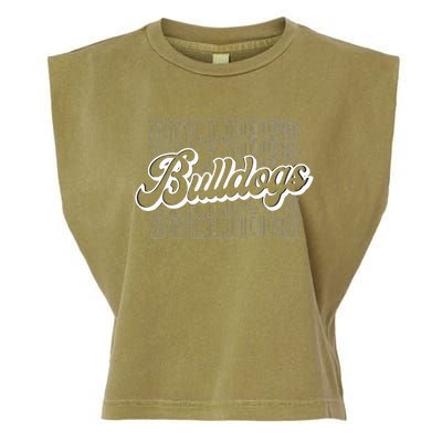 Bulldogs Sports Mascot For Bulldogs Football Baseball Garment-Dyed Women's Muscle Tee