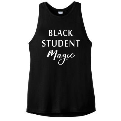 Black Student Magic Black History Month African American Ladies PosiCharge Tri-Blend Wicking Tank