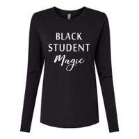 Black Student Magic Black History Month African American Womens Cotton Relaxed Long Sleeve T-Shirt