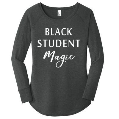 Black Student Magic Black History Month African American Women's Perfect Tri Tunic Long Sleeve Shirt