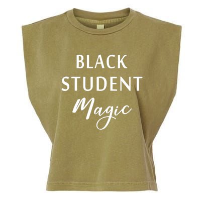 Black Student Magic Black History Month African American Garment-Dyed Women's Muscle Tee