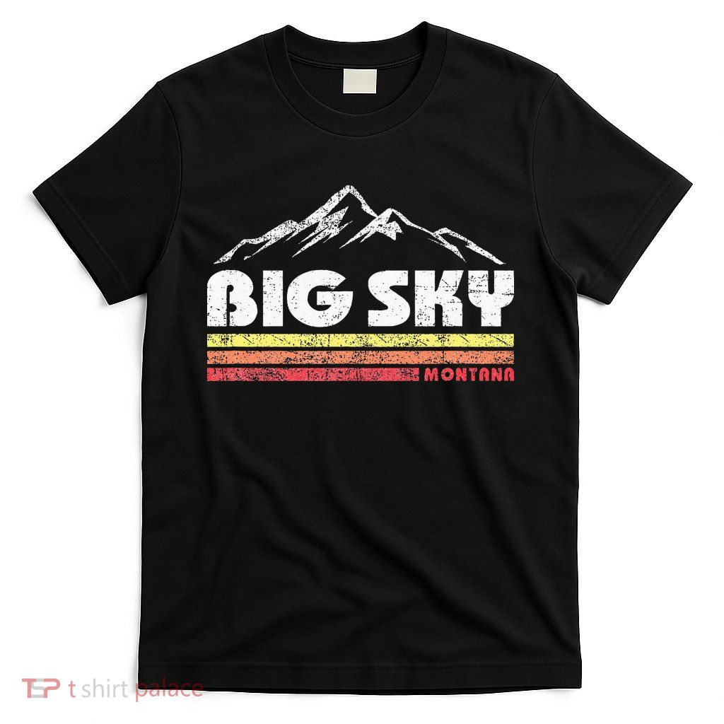 Big Sky Montana Mountain Sunset T-Shirt