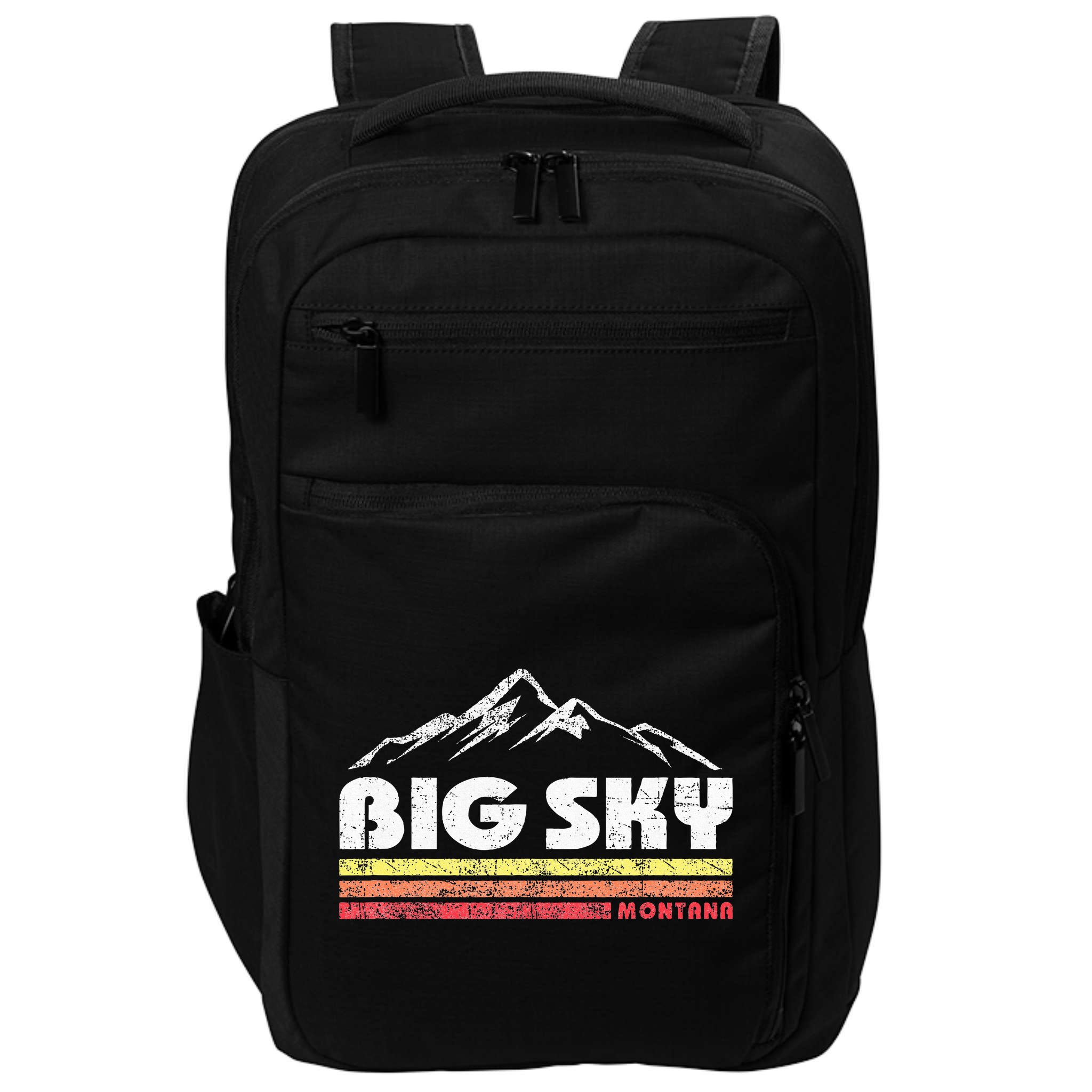 Big Sky Montana Mountain Sunset Impact Tech Backpack