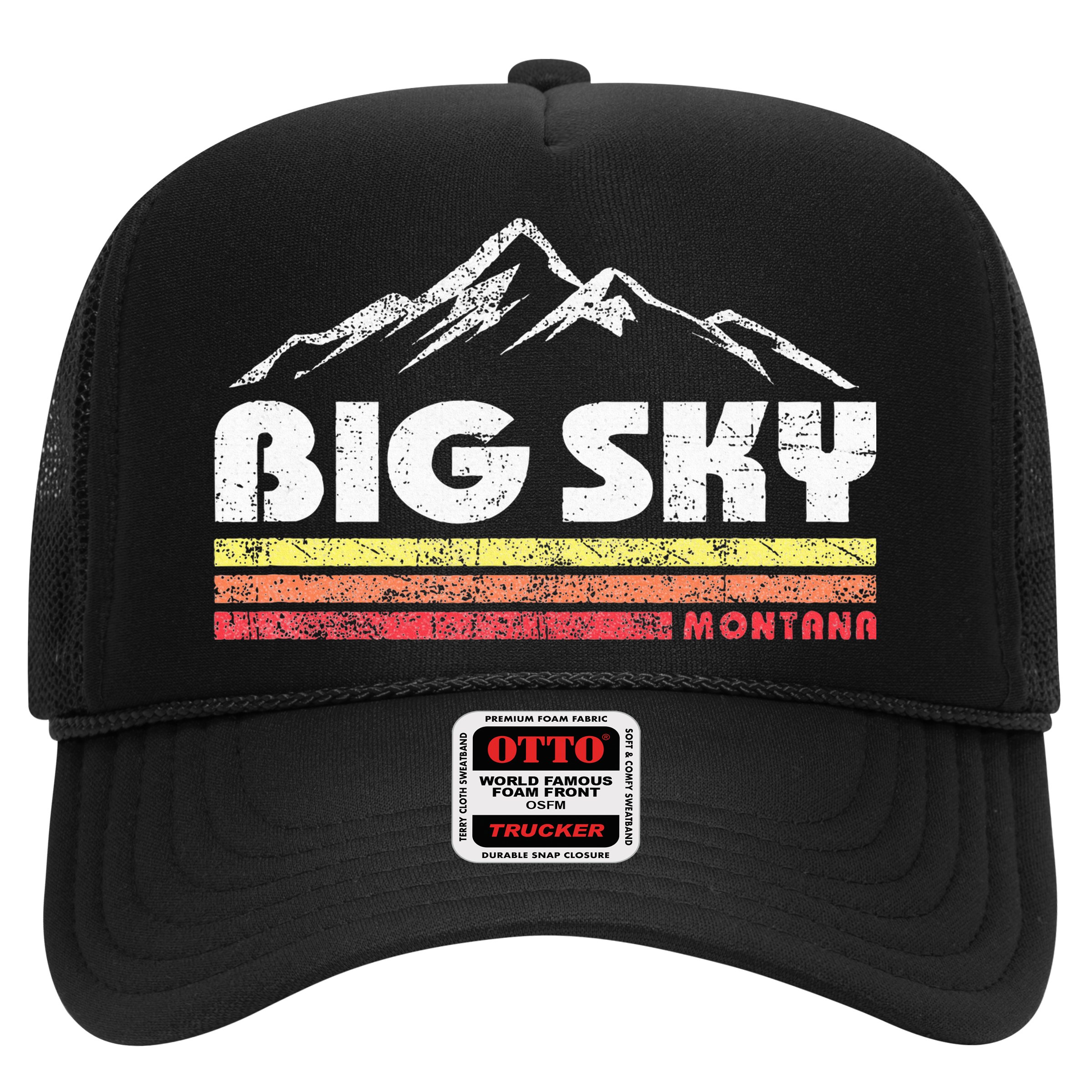 Big Sky Montana Mountain Sunset Hat