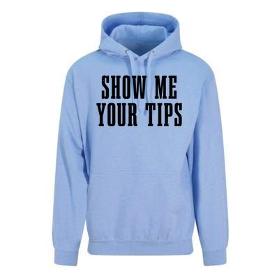 Bartender Show Me Your Tips Bartending Funny Waiter Waitress Meaningful Gift Unisex Surf Hoodie