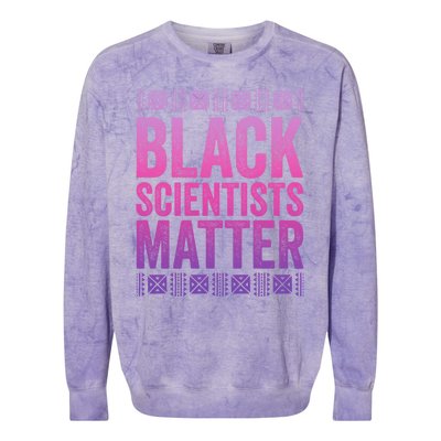 Black Scientists Matter Great Gift American Black History Gift Colorblast Crewneck Sweatshirt