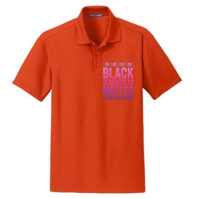 Black Scientists Matter Great Gift American Black History Gift Dry Zone Grid Polo