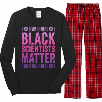 Black Scientists Matter Great Gift American Black History Gift Long Sleeve Pajama Set