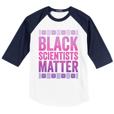 Black Scientists Matter Great Gift American Black History Gift Baseball Sleeve Shirt