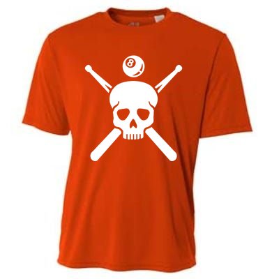 Billiards Skull Meaningful Gift Cooling Performance Crew T-Shirt