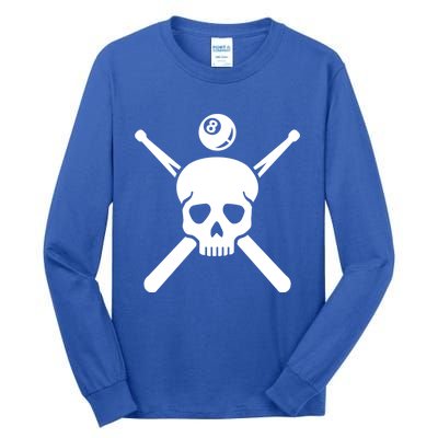 Billiards Skull Meaningful Gift Tall Long Sleeve T-Shirt