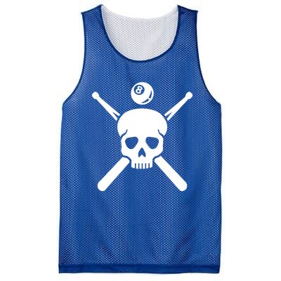 Billiards Skull Meaningful Gift Mesh Reversible Basketball Jersey Tank