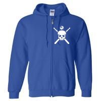 Billiards Skull Meaningful Gift Full Zip Hoodie