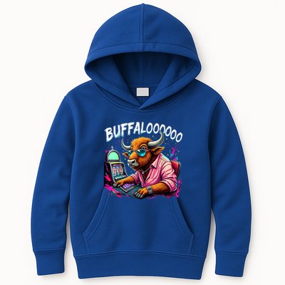 Buffalo Slot Machine Funny Casino Art Casino Lovers Costume Kids Hoodie