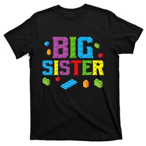 Big Sister Master Builder Building Bricks Blocks Family Set T-Shirt