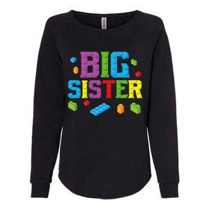 Big Sister Master Builder Building Bricks Blocks Family Set Womens California Wash Sweatshirt