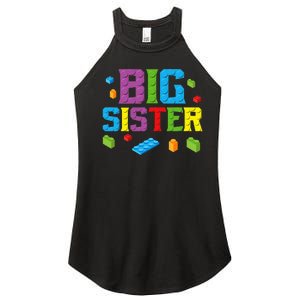 Big Sister Master Builder Building Bricks Blocks Family Set Women's Perfect Tri Rocker Tank