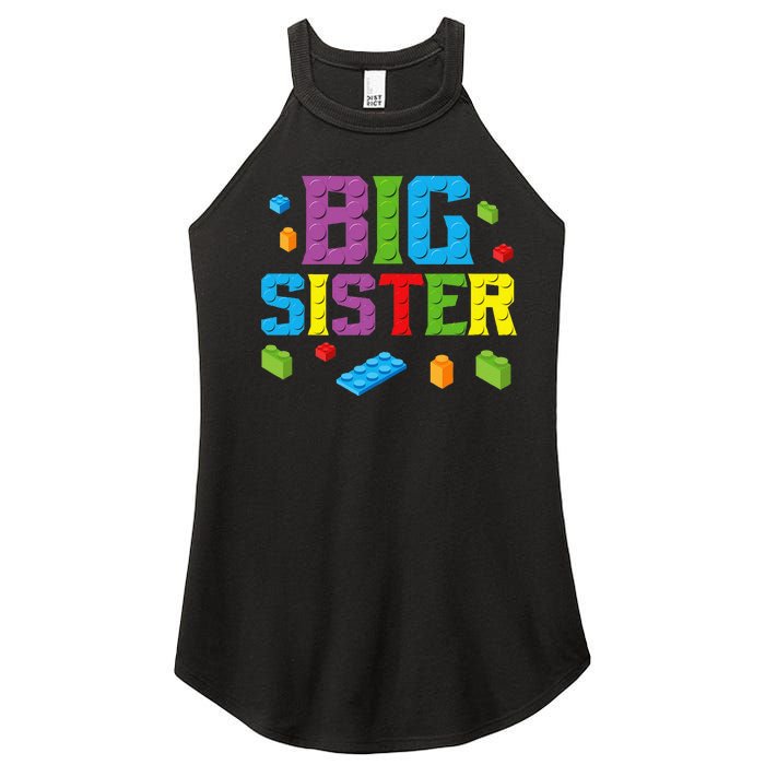 Big Sister Master Builder Building Bricks Blocks Family Set Women's Perfect Tri Rocker Tank