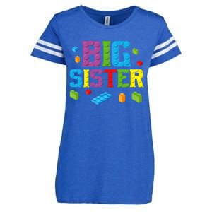 Big Sister Master Builder Building Bricks Blocks Family Set Enza Ladies Jersey Football T-Shirt