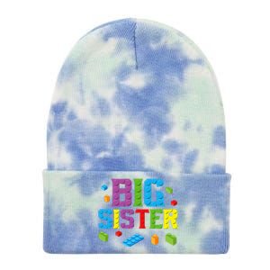 Big Sister Master Builder Building Bricks BlocksFamily Set Tie Dye 12in Knit Beanie