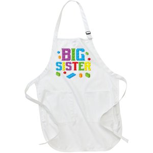 Big Sister Master Builder Building Bricks BlocksFamily Set Full-Length Apron With Pockets