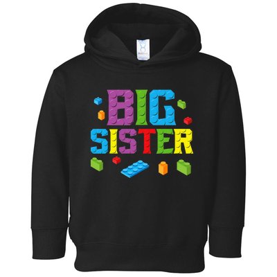 Big Sister Master Builder Building Bricks Blocks Family Set Toddler Hoodie