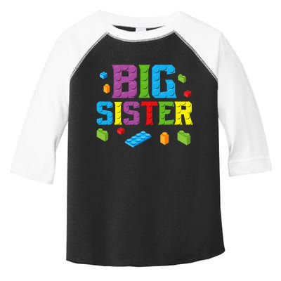 Big Sister Master Builder Building Bricks Blocks Family Set Toddler Fine Jersey T-Shirt