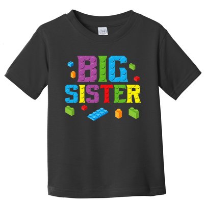 Big Sister Master Builder Building Bricks Blocks Family Set Toddler T-Shirt