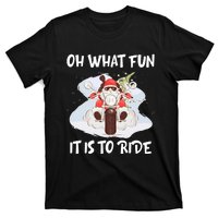 Biker Santa Motorcycle Fan Merry Christmas Xmas Holidays T-Shirt