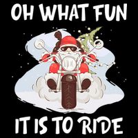 Biker Santa Motorcycle Fan Merry Christmas Xmas Holidays Tall T-Shirt