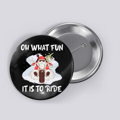 Biker Santa Motorcycle Fan Merry Christmas Xmas Holidays Button