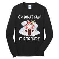 Biker Santa Motorcycle Fan Merry Christmas Xmas Holidays Tall Long Sleeve T-Shirt