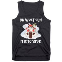 Biker Santa Motorcycle Fan Merry Christmas Xmas Holidays Tank Top