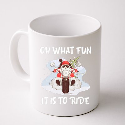 Biker Santa Motorcycle Fan Merry Christmas Xmas Holidays Coffee Mug