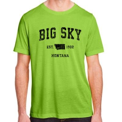 Big Sky Montana Mt Vintage Sports Adult ChromaSoft Performance T-Shirt