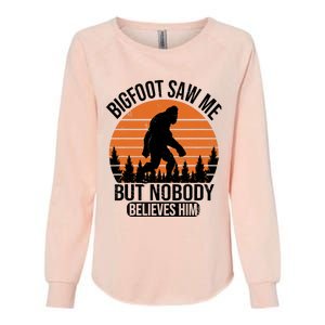 Bigfoot Saw Me But Nobody Believes Him Night Stroll Womens California Wash Sweatshirt